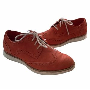 Cole Haan orange grand wingtip Oxford in size 5